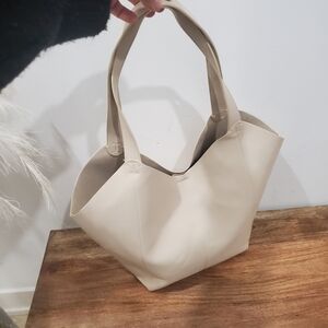 Zara Cream Tote Bag